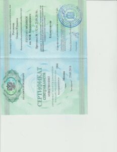 Диплом — Рогожина Оксана Юрьевна